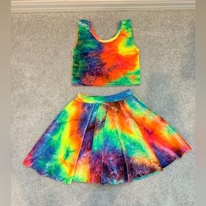Wild Rich Kids Girls Tie Dye 2 Piece Set, size 11/12